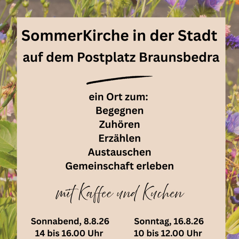 Som­mer­kir­che in der Stadt